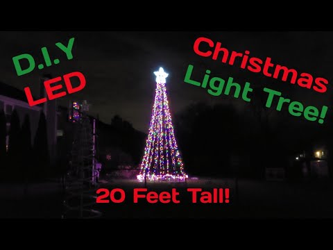D.I.Y Lighted Christmas Tree: Build Your Own 20 Foot LED Tree!
