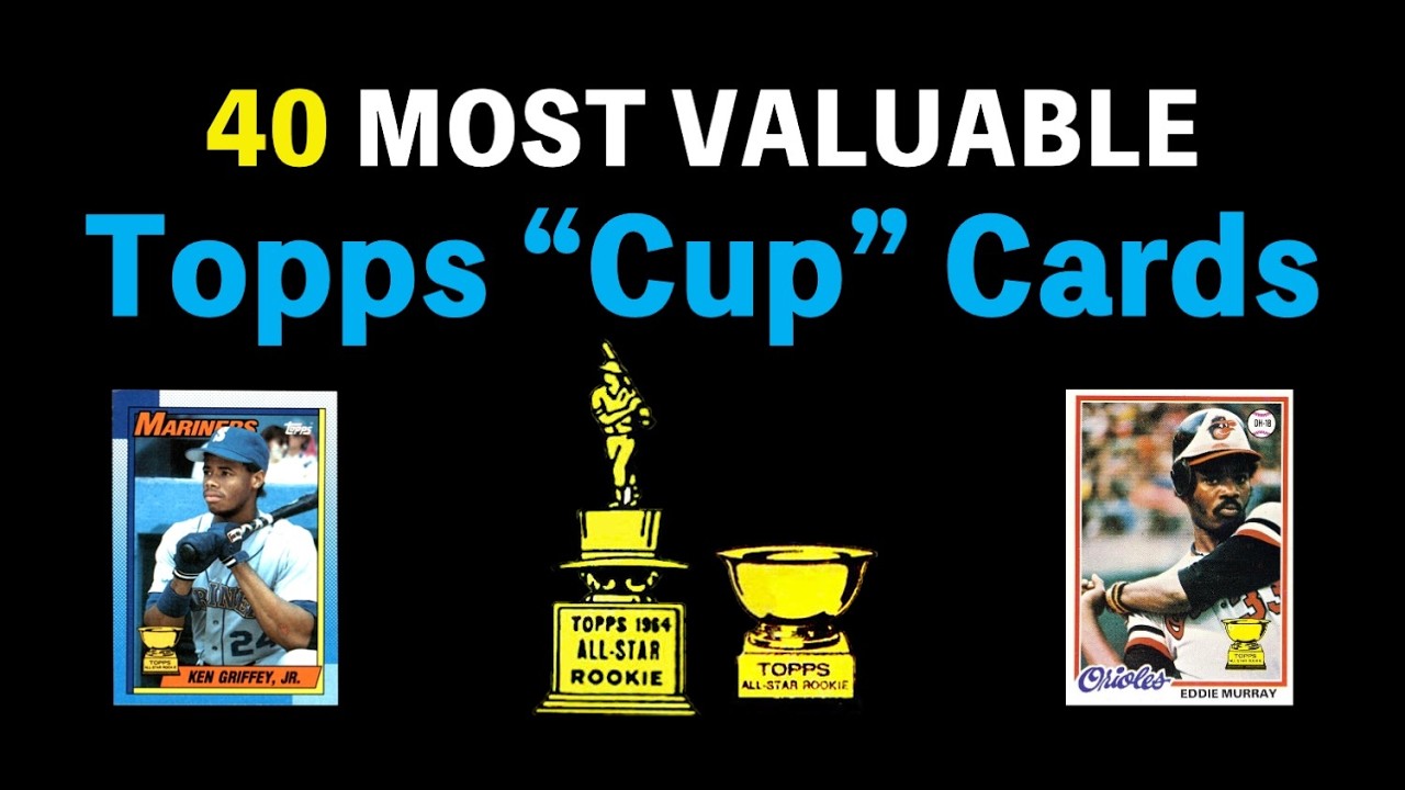OVERLOOKED: 40 Most Valuable Topps CUP Cards - 2nd Year All Star Rookie Baseball Cup Cards