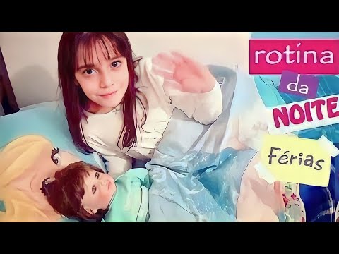 MINHA ROTINA DA NOITE nas Férias de Inverno ★ Diversão, Historinhas, Jantar, Youtube, Fondue e Cama!
