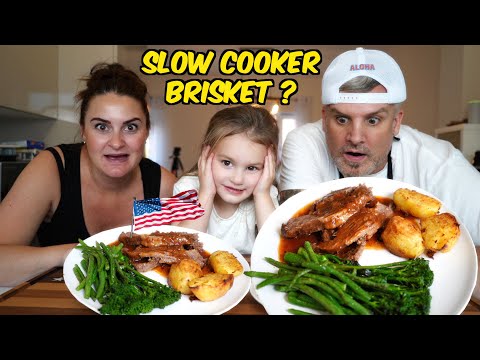Brits Try American Slow Cooked Brisket (Better Than Our Roast Dinners)