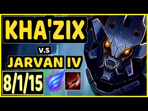 AGURIN (KHA'ZIX) vs JARVAN IV - 8/1/15 KDA JUNGLE CHALLENGER GAMEPLAY - EUW