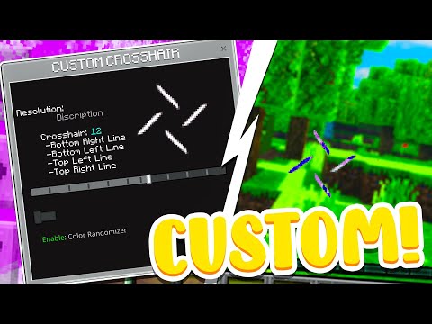 PatarHD - Custom Crosshair MCPE Mod! (Minecraft Bedrock)