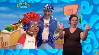 CBeebies  Sign Zone: LazyTown - S01 Episode 5 (Sle
