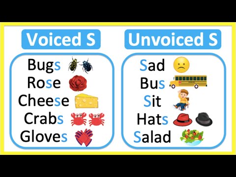 Voiced S vs Unvoiced S 🤔| What's the difference? | Learn with examples