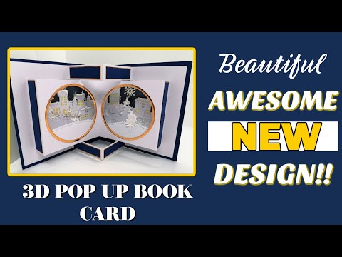Beautiful 3D POP UP BOOK CARD!! A WOW CARD