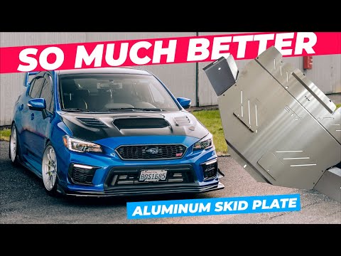🚨OIL CHANGES MADE EASY! STI ALUMINUM SKID PLATE/UNDER TRAY | 2015-2021 SUBARU WRX STI