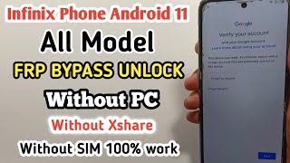 How To Remove Frp Lock on any Android Phone | Infinix All Model Frp Bypass Android 11 Without pc