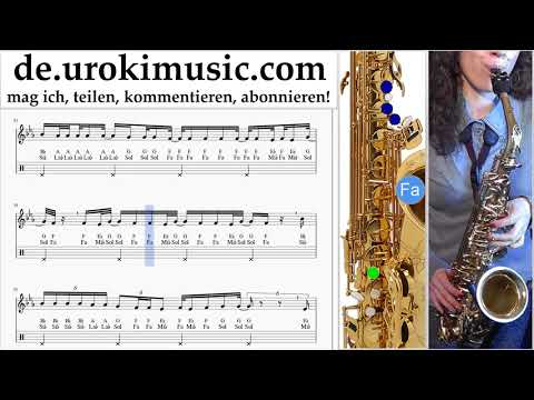 Saxophon Lernen (Alt) Ozuna x Romeo Santos - El Farsante Remix Tabulatur um-i995
