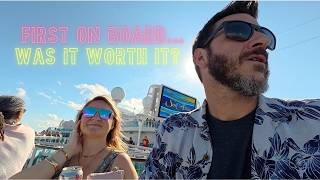 We Were the FIRST People On the Ship 🚢 | Embarkation Day Secrets + Tips