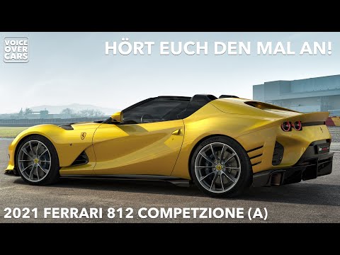 2021 Ferrari 812 Competizione V12 Sound Klang Leistung Fakten technische Daten Voice over Cars News