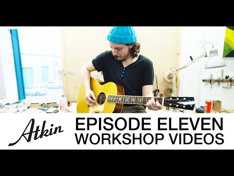 Atkin Guitars Workshop Videos - The Gold Top Acoustic Guitar, Atkin OM37 Koa, polishing a guitar