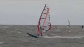 preview picture of video 'Kite- und Windsurfer in Cuxhaven Sahlenburg'