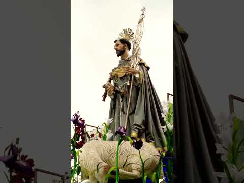 Procesión de la venerada imágen de san Francisco de Asís del templo de San Francisco zona 1, 2025