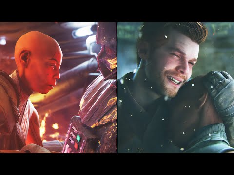 Star Wars Jedi: Survivor — Cere vs Darth Vader Boss Fight, Cere Death Scene (All Scenes)