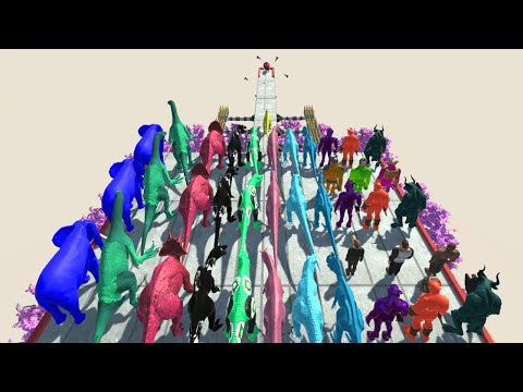 Only Fast Runners Will Pass The Trap  - 🦖 Animal Revolt Battle Simulator 🦕