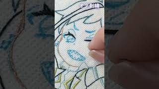 フロイド君刺繍してみた