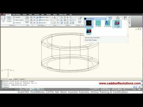 AutoCAD Nut Bolt Drawing Tutorial