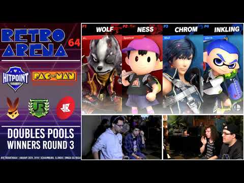 Retro Arena 64 Ultimate Doubles WINNERS ROUND 3 - Comet + Spencer vs Goof + Miloni