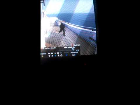 Awkward butt shot ending in sticks and stones