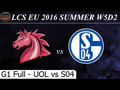 UOL vs S04 Game 1 Full 01/07/2016 - LCS EU Summer 2016 W5D2M7 Unicorns of Love vs Schalke 04