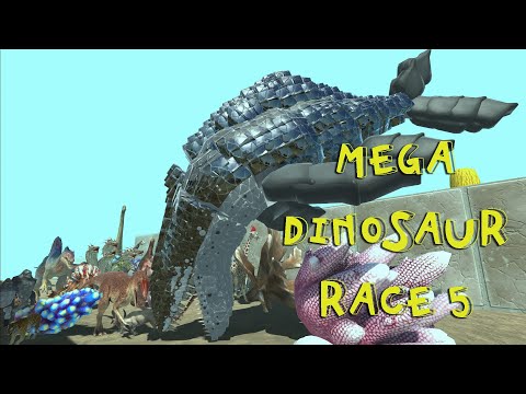 MEGA DINOSAUR RACE 5 PART 2 - Animal Revolt Battle Simulator