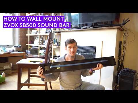 How To Wall Mount Any Sound Bar Installation - (ZVOX SB500)