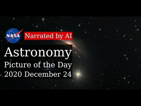 APOD: 2020-12-24 - Portrait of NGC 1055 (Narrated by Joanna)