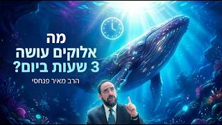 מה אלוקים עושה 3 שעות ביום? 🕒 הסוד המטורף של הלווייתן נחשף! 🐳 ● הרב מאיר פנחסי