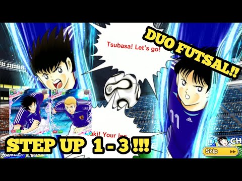 "DUO FUTSAL" STEP UP 1 - 3 + OPEN 3 SSR TICKET! - Captain Tsubasa Dream Team