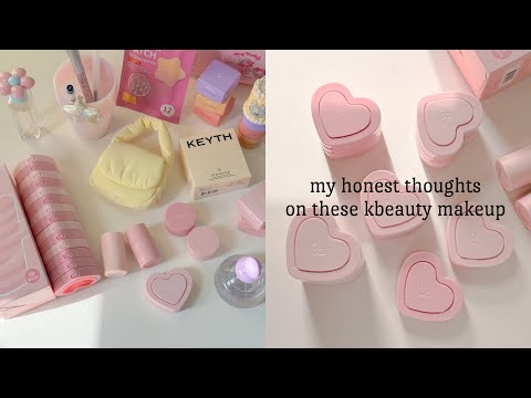 KBEAUTY MAKEUP REVIEW 💬 exploring latest launches! aou, hur, and a.chi swatches 🎀
