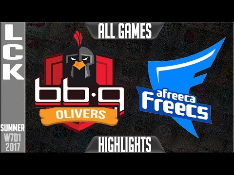 bbq Olivers vs Afreeca Freecs ALL GAMES Highlights - Week 7 Day 1 LCK Summer 2017 - BBQ vs AFS