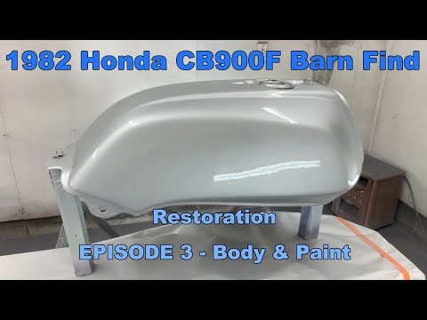 1982 Honda CB900F Barn Find - Restoration - Episode 3 - Body-Work & Paint