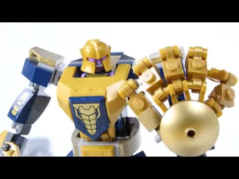 LEGO Avengers: Thanos Builds A Mech STOP MOTION LEGO Thanos Mech Set | LEGO Marvel | Billy Bricks