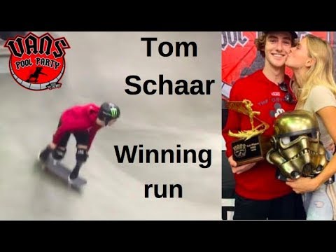 Tom Schaar Winning Run at Vans Pool Party Contest