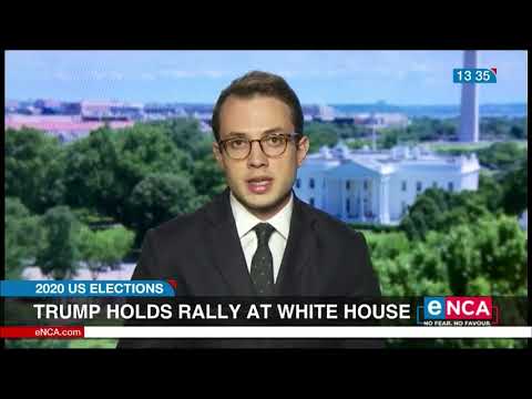 Trump holds rally at White House