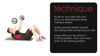Barbell Crunch exercise video thumbnail