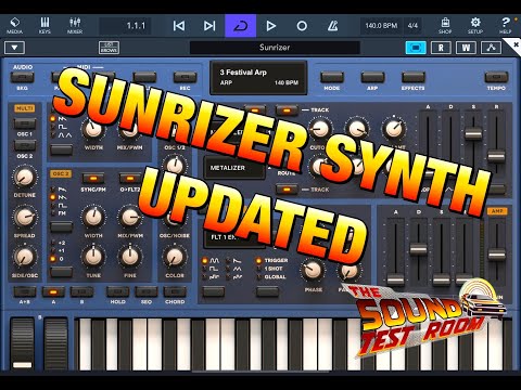 SUNRIZER Synth by BeepStreet - Excellent New Update 2024 - Tutorial & demo for the iPad