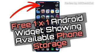 How To Create a 1x1 Android Storage Widget (Free & Easy Setup)
