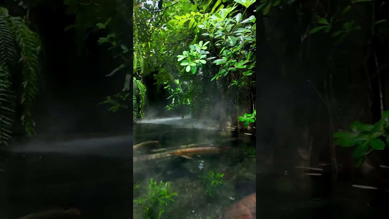 Can u believe it was all just bare dirt before this? Crazy. #aquarium #paludarium #naturalhabitat