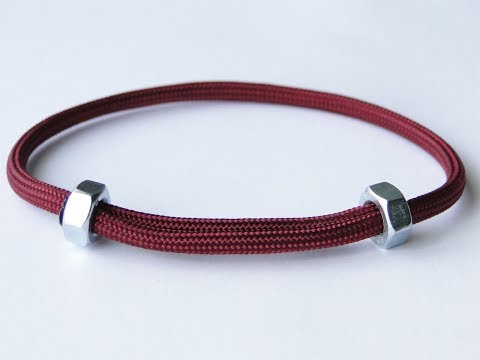 How to Make a Simple Sliding Hex Nut Paracord...