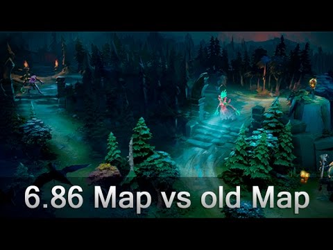 6.86 Map vs old Map detailed comparison — Dota 2