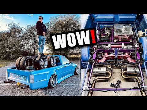 He built a BMW that looks like a TOYOTA and has an AUDI engine xD - So a HILUX for DRIFT!