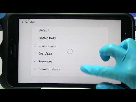 How to Apply Rosemary Font on SAMSUNG Galaxy Tab Active 2 – Adjust Font Style