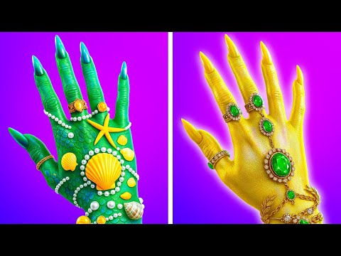 Halloween Makeover for Nerd into Harley Quinn Mermaid 💖