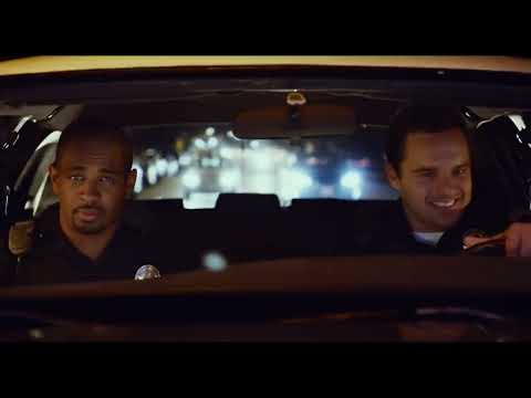 Trailer montage of club, street chases, and karaoke—music shifting from diegetic to montage