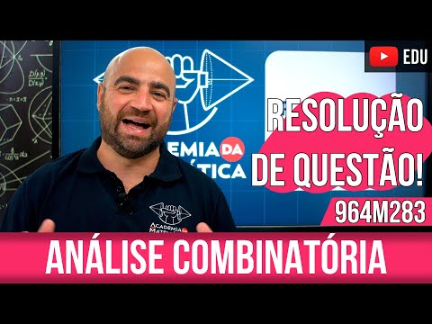 Resolução Questão de Matemática | ANÁLISE COMBINATÓRIA | CESPE | Questão 964M283 da Nossa Plataforma