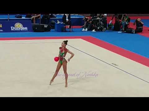Janika Vartlaan (UKR) ball - 2018 worlds sofia qualifs