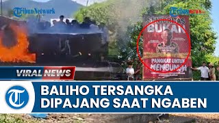 Baliho Tersangka Dipajang saat Prosesi Ngaben Putu Satria, Pemuda Setempat: Biar Masyarakat Tahu