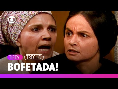 Tonha gets angry at Perpétua's insults and attacks her! | Tieta | TV Globo