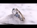 video - Three Stone Twist Engagement Ring in Yellow Gold